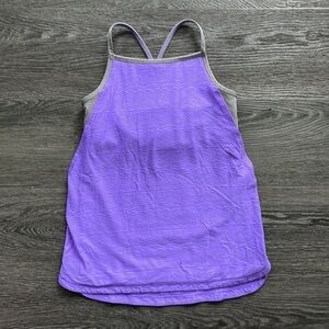 🆕SzM Ivivva purple and grey tank EUC. Read measurements please